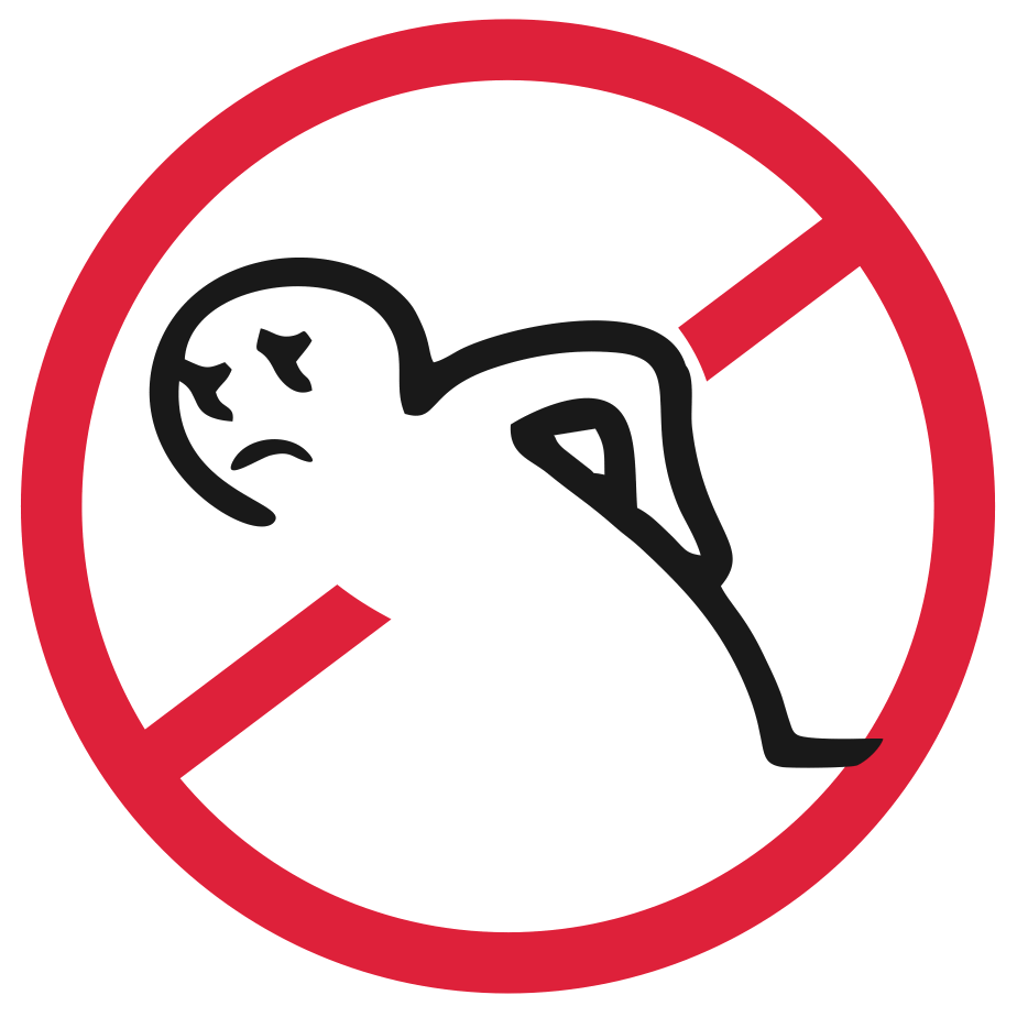 Rückenbelastendes Arbeiten verboten!