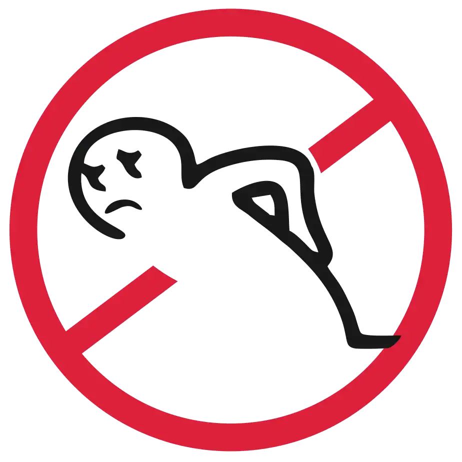 R&uuml;ckenbelastendes Arbeiten verboten!