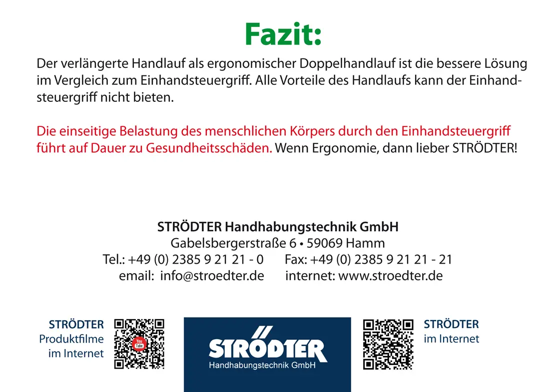 Ergonomie Seite 6 der STR&Ouml;DTER Lastenratschl&auml;ge